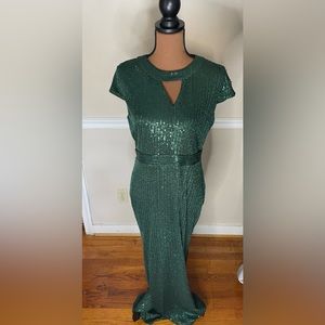 Green Sequence Dress